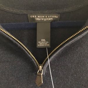Navy half zip men’s Bloomingdales pullover